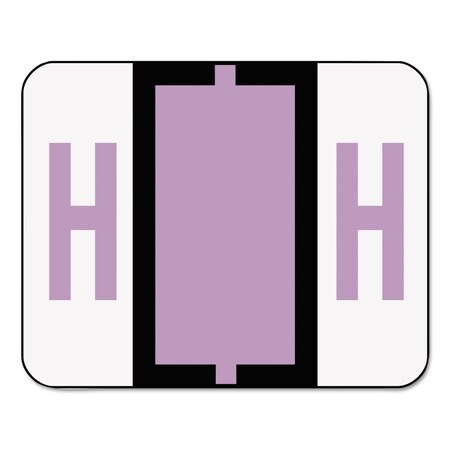 Smead Label, Alphabetic, Color-Coded, H, Lavender 67078